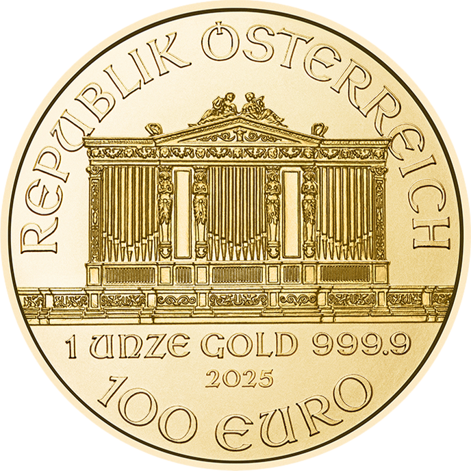 1 Unze Gold Wiener Philharmoniker 2025