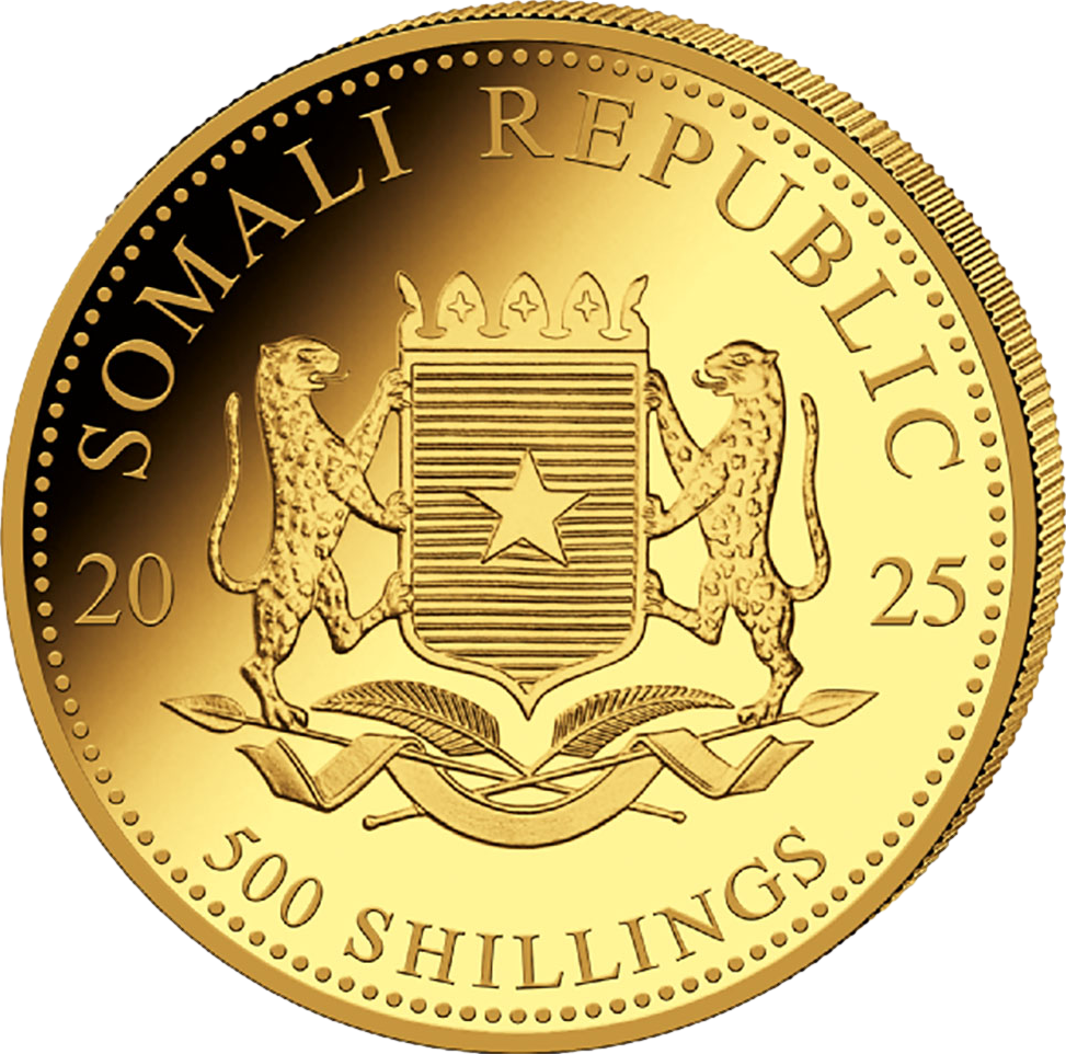 1/2 Unze Gold Somalia Elefant 2025