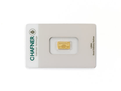 1g Goldbarren C.Hafner