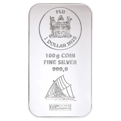 100g Silber Fiji Münzbarren (Argor Heraeus)