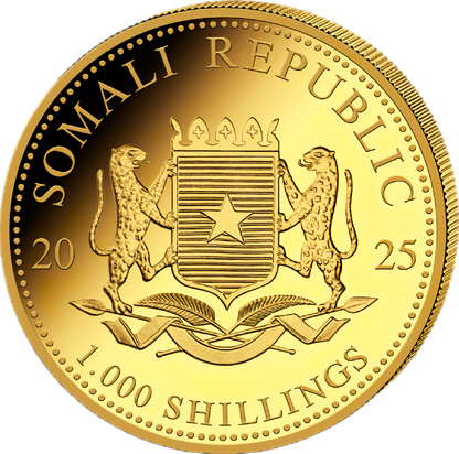 1 Unze Gold Somalia Elefant 2025